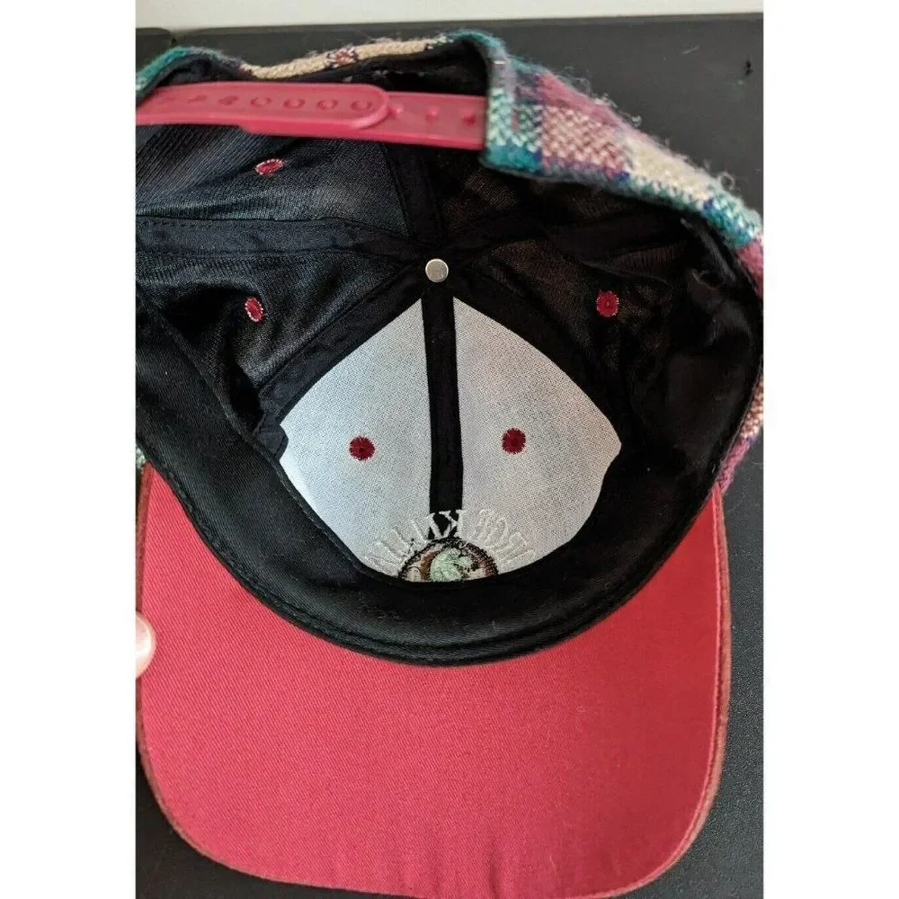 *George Killian's Irish Red Plaid Check Beer Snapback Hat Cap Horse Head Vintage